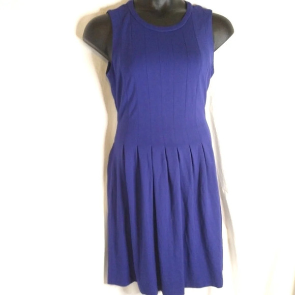 Blue Shape FX Dress - EUC  - Picture 1 of 10